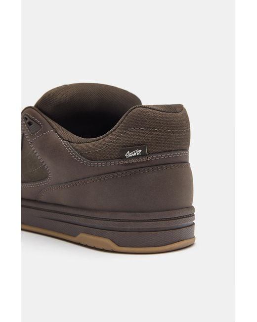 Pull&Bear Black Stwd Skate Trainers for men