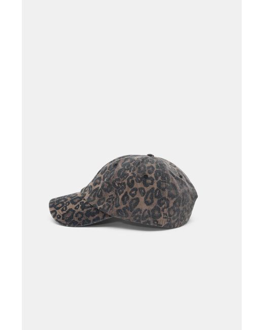 Cappellino Leopardato di Pull&Bear in Gray