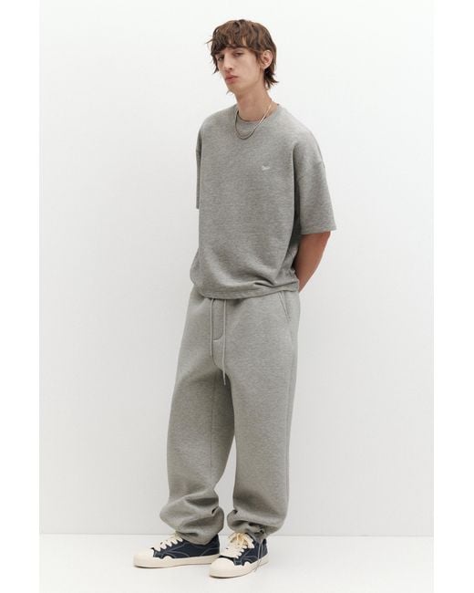 Pull&Bear Gray Short Sleeve Logo Sweatshirt for men
