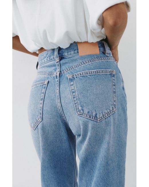 Pull&Bear Blue High-Waist Mom Jeans