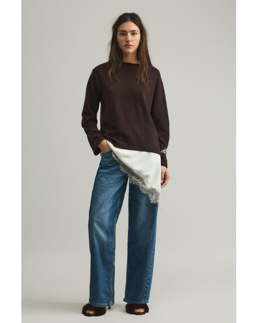 Pullover Sottile di Pull&Bear in Black