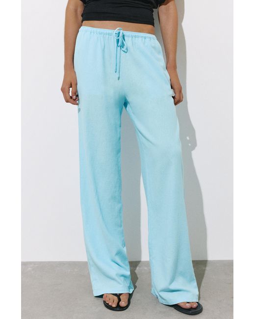 Pantaloni Fluidi di Pull&Bear in Blue