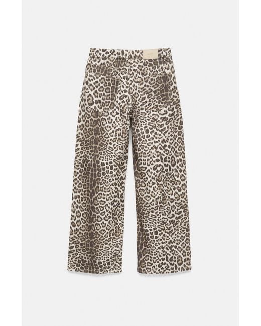 Jean Baggy Léopard Pull&Bear en coloris Gray