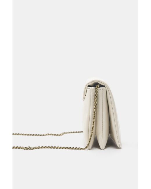 Pull&Bear Natural Crossbody Bag With Stitching