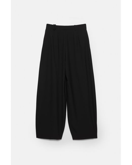 Pull&Bear Black Darted Barrel Trousers