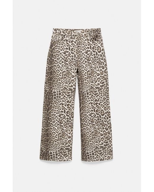 Jean Baggy Léopard Pull&Bear en coloris Gray