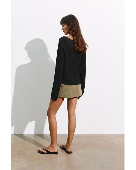 Pull&Bear Black Rustic Jumper