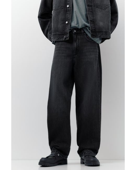 Pull&Bear Blue Baggy Jeans for men