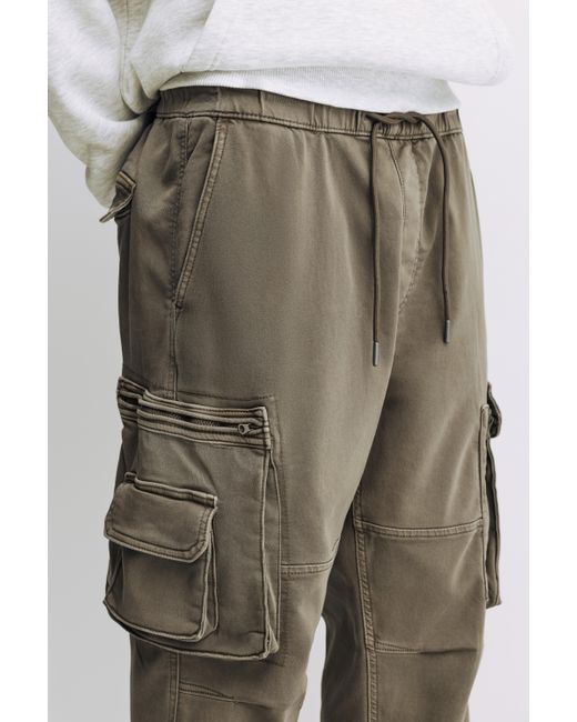 Pull&Bear Gray Comfort Multi-Pocket Joggers for men