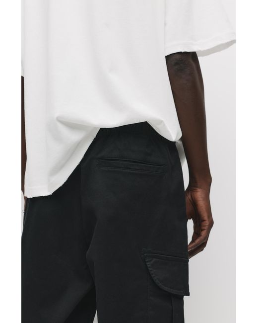 Pull&Bear White Cargo joggers for men
