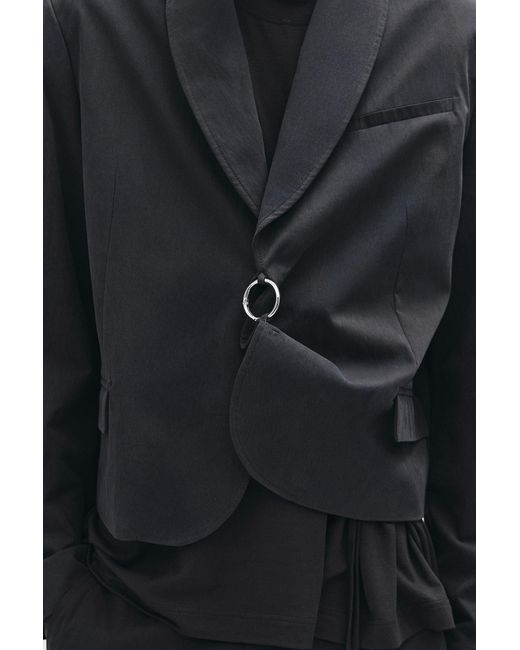 Pull&Bear Black Karoline Vitto Eyelet Blazer for men