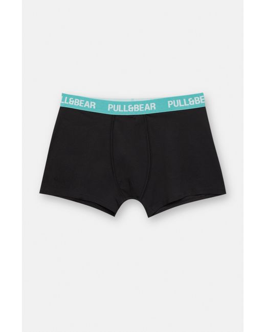 Pull&Bear Black Pack Of 3 Boxers for men