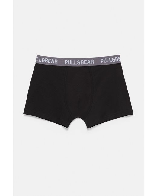 Pack 3 Boxer di Pull&Bear in Black da Uomo