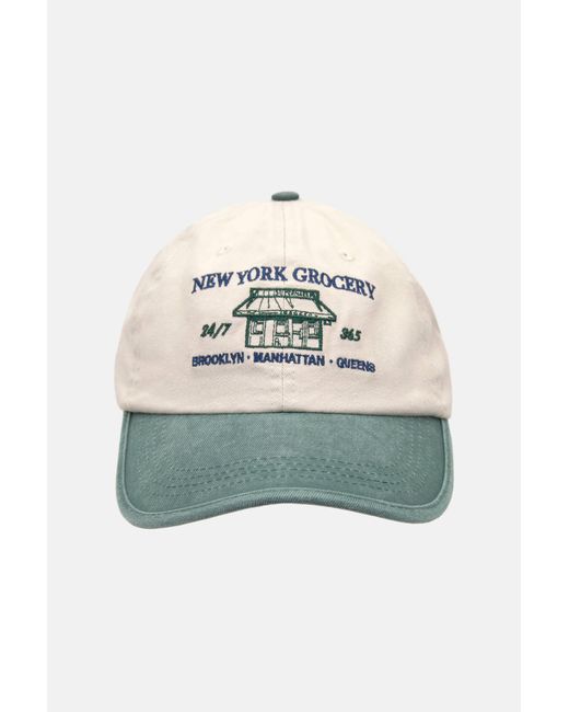 Pull&Bear Blue New York Grocery Cap for men