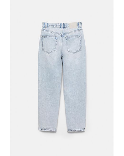 Pull&Bear Blue High-Waist Mom Jeans