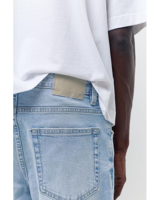 Pull&Bear Blue Slim Fit Jeans for men
