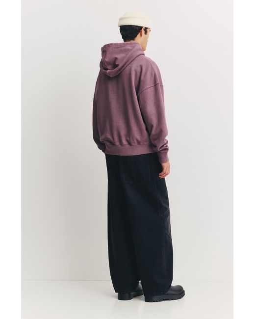 Pull&Bear Purple Hasriver St. Club Hoodie for men