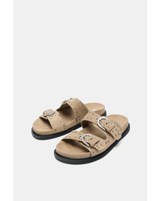 Sandales Boucles Clous Pull&Bear en coloris Blue