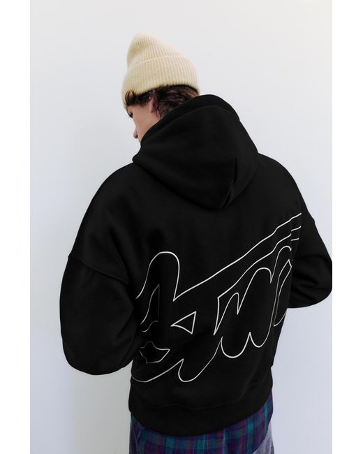 Pull&Bear Stwd Kapuzenpullover in Black für Herren