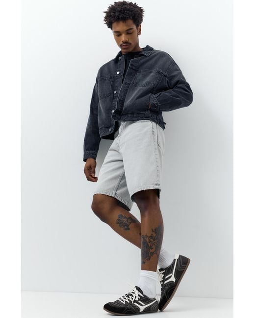 Pull&Bear White Retro Stitching Trainers for men