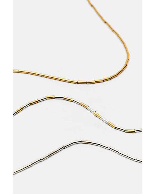 Pack Collane Con Barrette di Pull&Bear in White