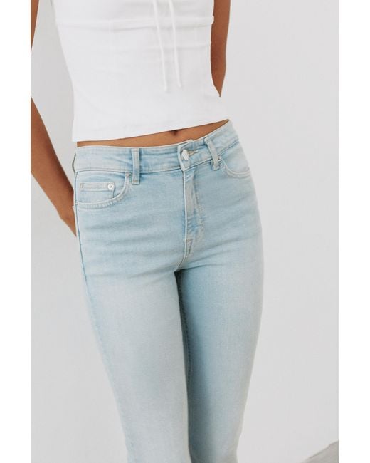 Pull&Bear Blue Skinny Flared Jeans