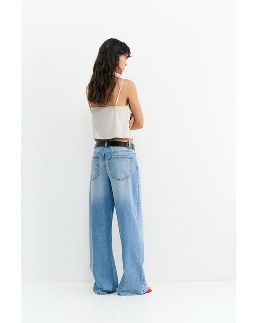 Pull&Bear White Linen Blend Camisole Top