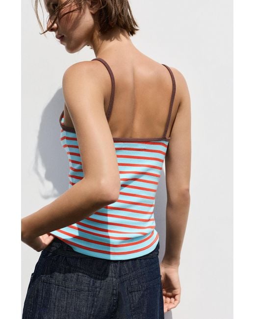 Pull&Bear White Strappy Top