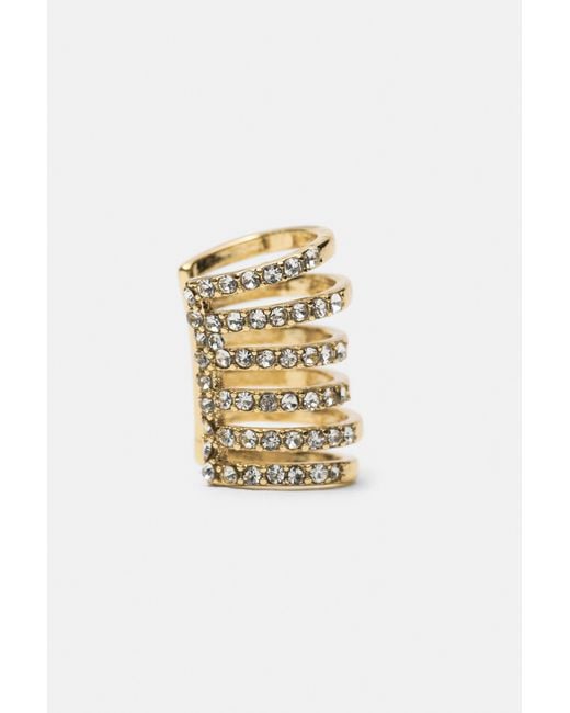 Set Di Orecchini Ear Cuff di Pull&Bear in White