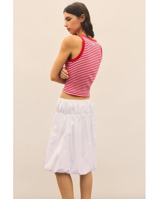 Pull&Bear Pink Striped Tank Top