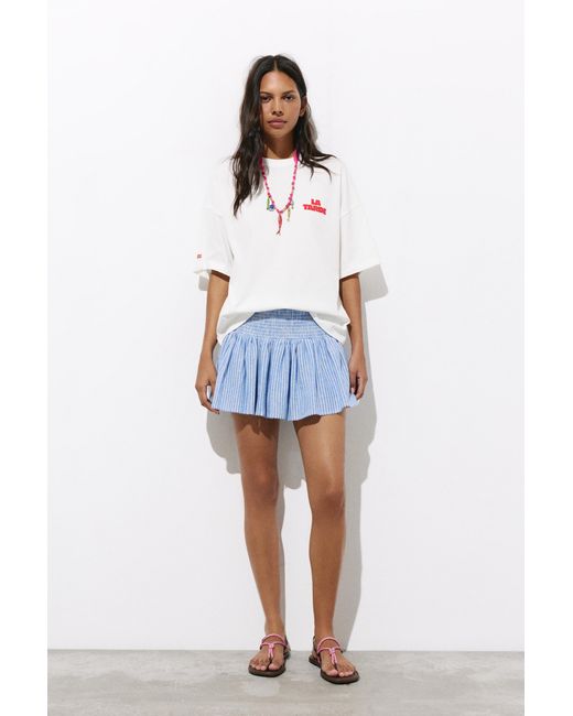 Pull&Bear Red La Tarde Graphic T-Shirt