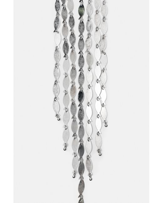 Collier Cascade Poissons Pull&Bear en coloris White