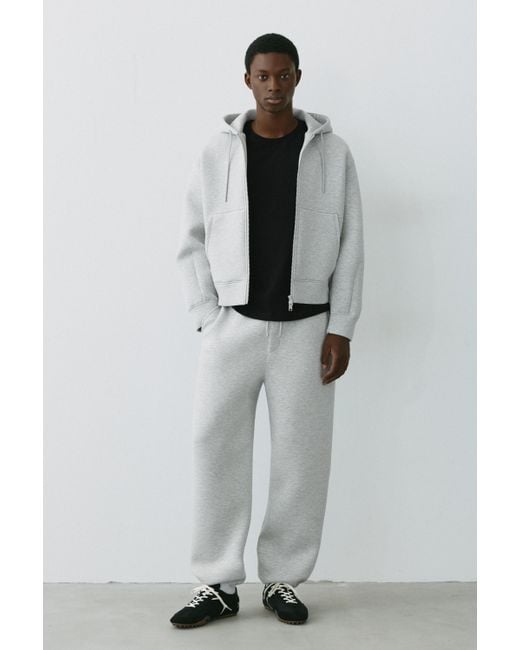Pull&Bear Gray Stwd Baggy Joggers for men