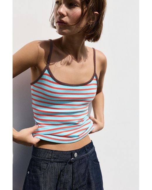 Pull&Bear White Strappy Top
