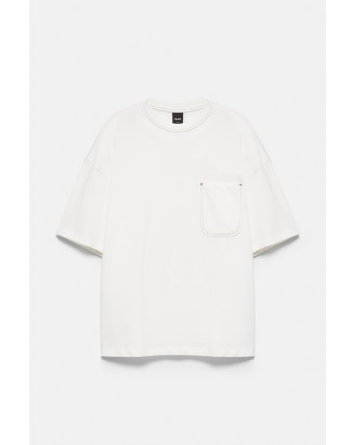Pull&Bear Multicolor Boxy T-Shirt With Pocket for men