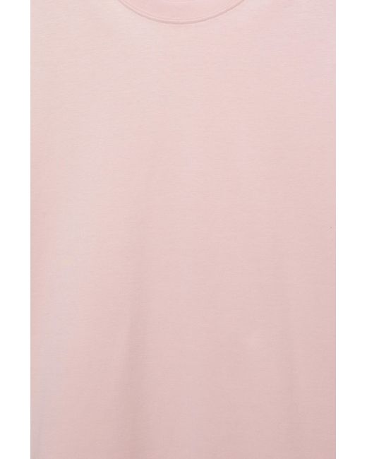 T-Shirt Boxy Interlock di Pull&Bear in Pink da Uomo