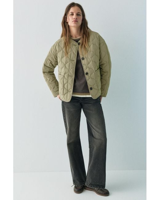 Pull&Bear Green Lightweight Padded Jacket