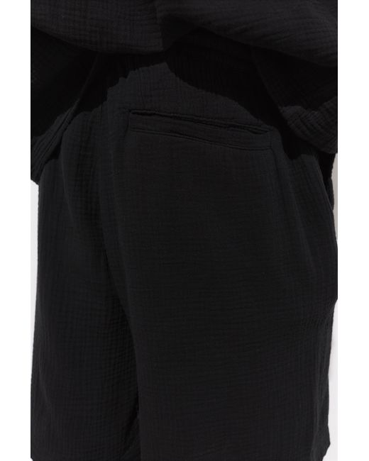 Pull&Bear Black Bermuda Sweatpants for men