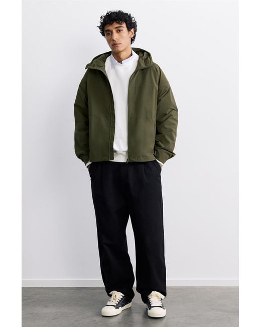Pull&Bear Lichte Regenjas Met Capuchon in het Green voor heren