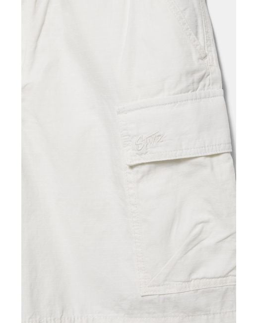 Pull&Bear Ripstop Cargo Bermuda in het Green voor heren