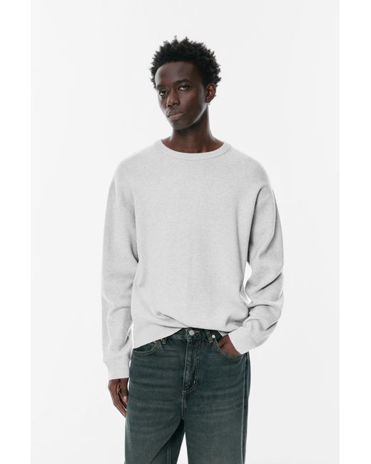Pull&Bear Blue Soft Knit Jumper for men
