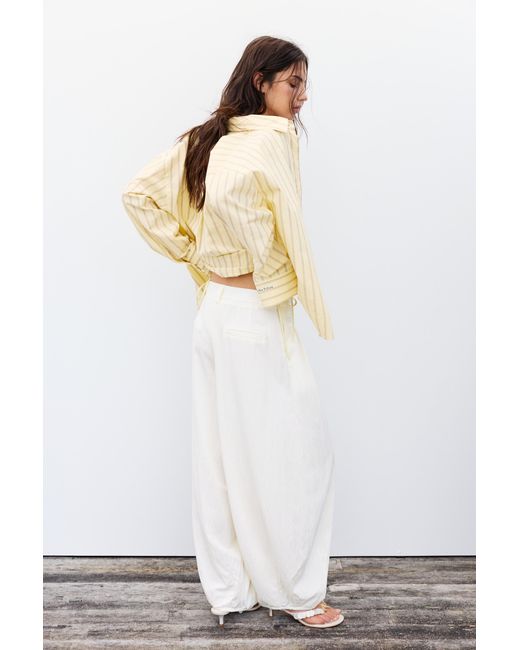 Pull&Bear Multicolor Sarouel Trousers With Darts