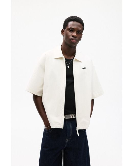 Pull&Bear White Short Sleeve Stwd Jacket for men
