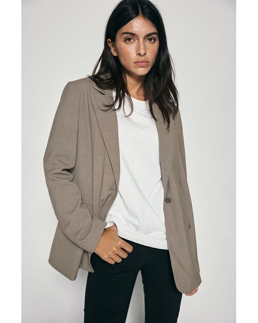 Pull&Bear Gray Basic Blazer