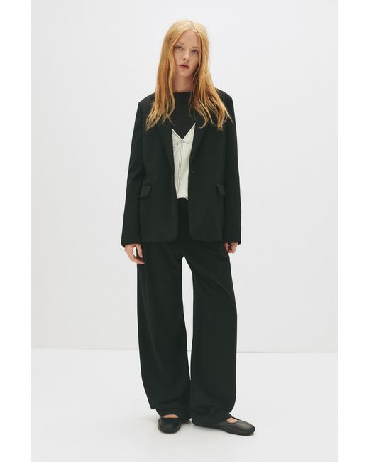 Pull&Bear Black Basic Blazer