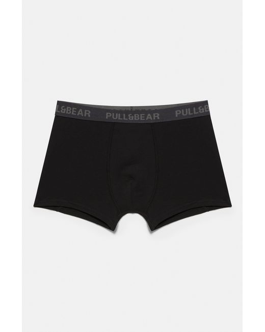 Pull&Bear 3-Pack Boxershorts in het Black voor heren