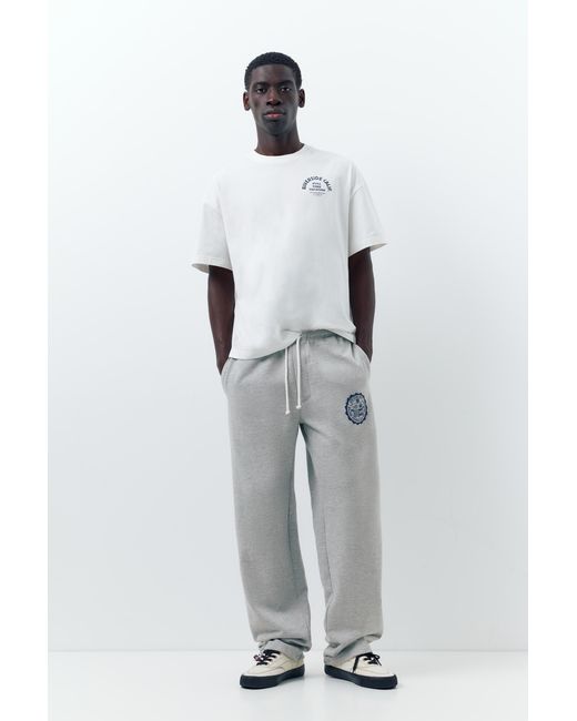 Pull&Bear Blue Varsity Jogger Sweatpants for men