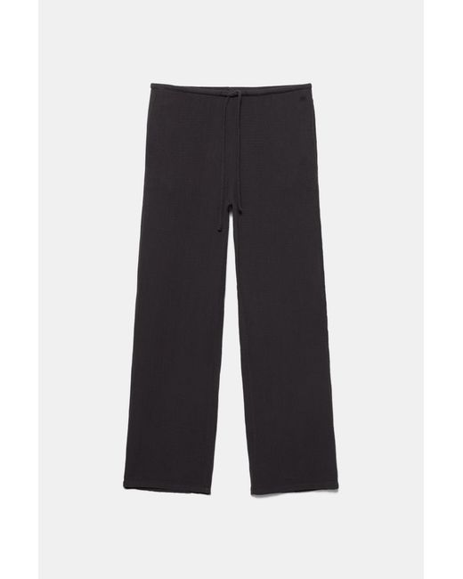 Pantalon Fluide Bambula Pull&Bear en coloris White