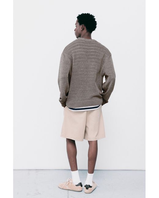 Pull&Bear Gray Rustic Cardigan for men
