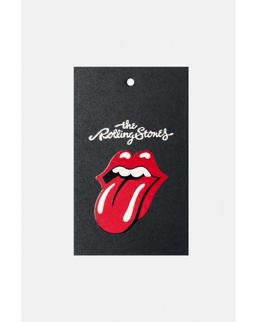 Pull&Bear Gray Rolling Stones T-Shirt for men